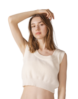 Boucle Knit Tanktop - Off White