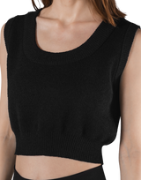 Boucle Knit Tanktop - Black