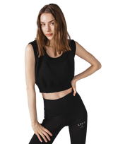 Boucle Knit Tanktop - Black