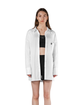 Side Slit Oversize Shirt - White