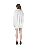 Side Slit Oversize Shirt - White