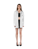 Side Slit Oversize Shirt - White