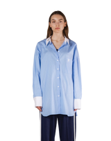 Side Slit Oversize Shirt - L.Blue