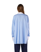 Side Slit Oversize Shirt - L.Blue