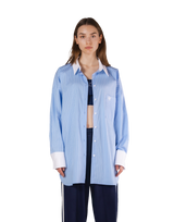 Side Slit Oversize Shirt - L.Blue