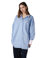 Side Slit Oversize Shirt - L.Blue