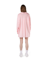 Side Slit Oversize Shirt - Pink