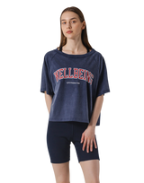 College Logo Big T-Shirt - Navy