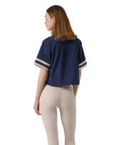 Bicolor Drawcord T-Shirt - Navy