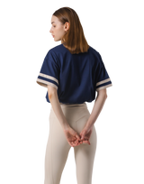 Bicolor Drawcord T-Shirt - Navy