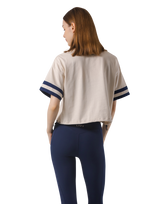 Bicolor Drawcord T-Shirt - Ivory