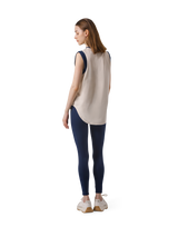 Bicolor Knit Patch Tanktop - Ivory