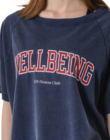 College Logo Big T-Shirt - Navy