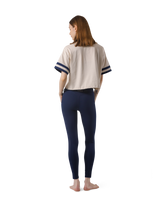 Bicolor Drawcord T-Shirt - Ivory