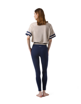 Bicolor Drawcord T-Shirt - Ivory