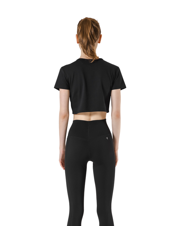 Standard Cropped T-Shirt - Black