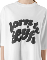 Old Born To LÝFT Big T-Shirt - White