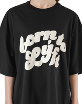 Old Born To LÝFT Big T-Shirt - Black