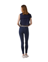 Sailor Collar Sweat No Sleeve - Navy