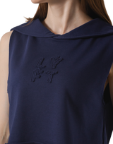 Sailor Collar Sweat No Sleeve - Navy