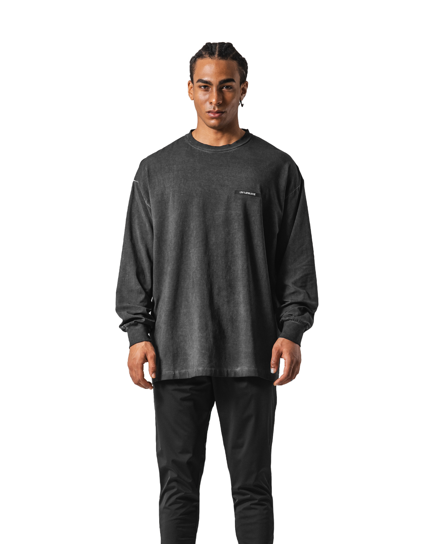 Extend Cotton Long Sleeve T-Shirt - Black – LÝFT