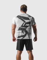Faded Graphic Slim Fit T-Shirt - White