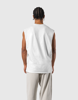 Panther Graphic Vintage Tank Top - White