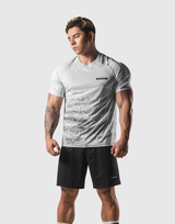 Faded Graphic Slim Fit T-Shirt - White