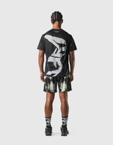 Faded Graphic Slim Fit T-Shirt - Black