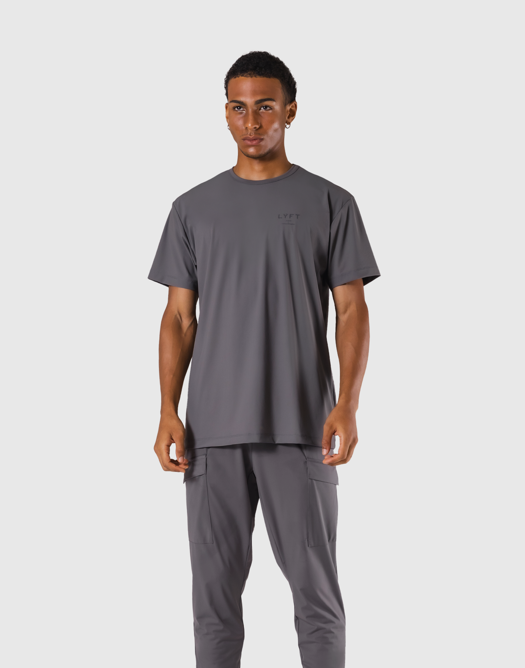 Stretch Nylon Standard T-Shirt - D.Grey – LÝFT