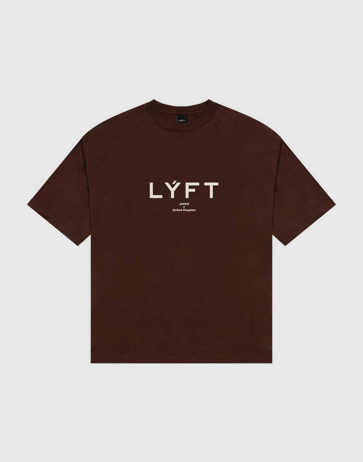 LÝFT Logo Big T-Shirt V.2 - Brown