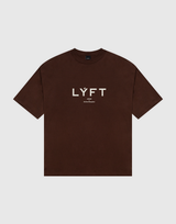 LÝFT Logo Big T-Shirt V.2 - Brown