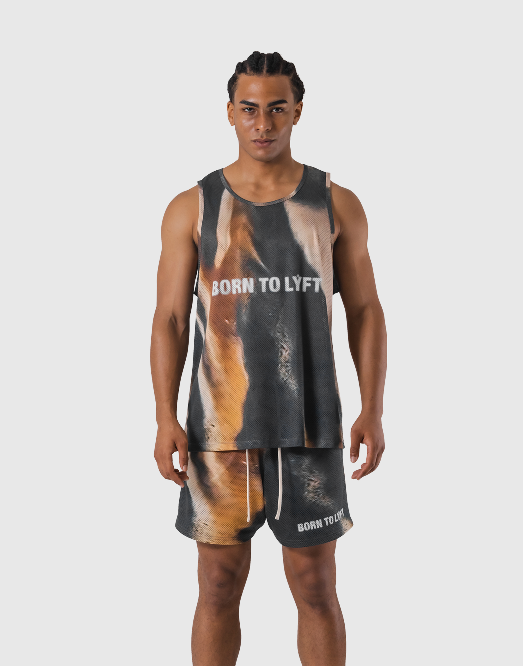 BTL Graphic Mesh Tanktop - Brown – LÝFT