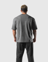 Herculean Graphic Vintage Big T-Shirt - D.Grey