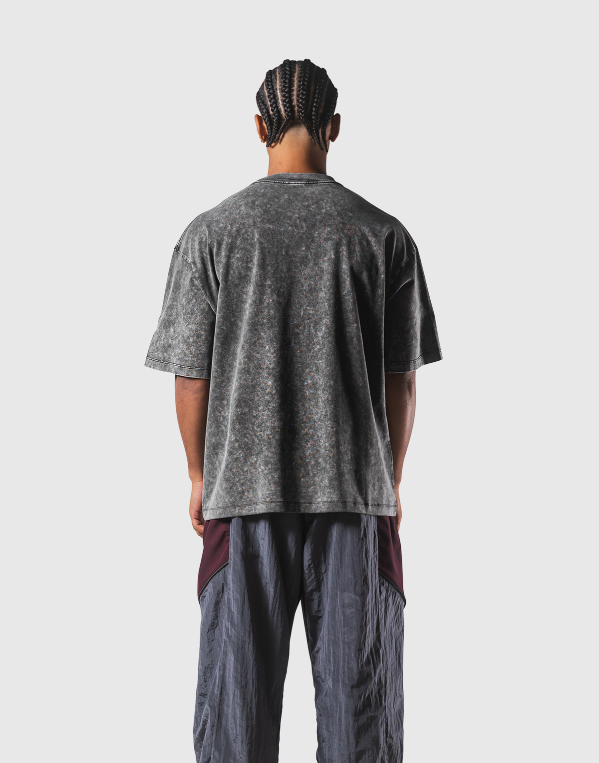 Herculean Graphic Vintage Big T-Shirt - Black