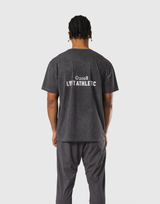 Stretch Nylon Wappen Vintage T-Shirt - D.Grey