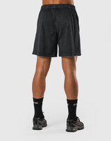 Stretch Nylon Wappen Vintage Shorts - Black
