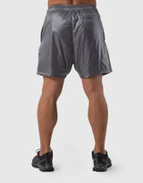 Glossy LÝFT Logo Shorts - Grey