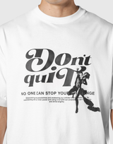"Do it" Graphic Big T-Shirt - White