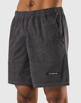 Stretch Nylon Wappen Vintage Shorts - D.Grey