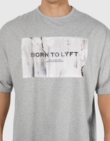 Box Patch Stretch Big T-Shirt - Grey