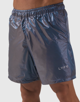 Glossy LÝFT Logo Shorts - Blue