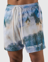 BTL Graphic Mesh Shorts - L.Blue