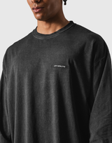Extend Cotton Long Sleeve T-Shirt - Black