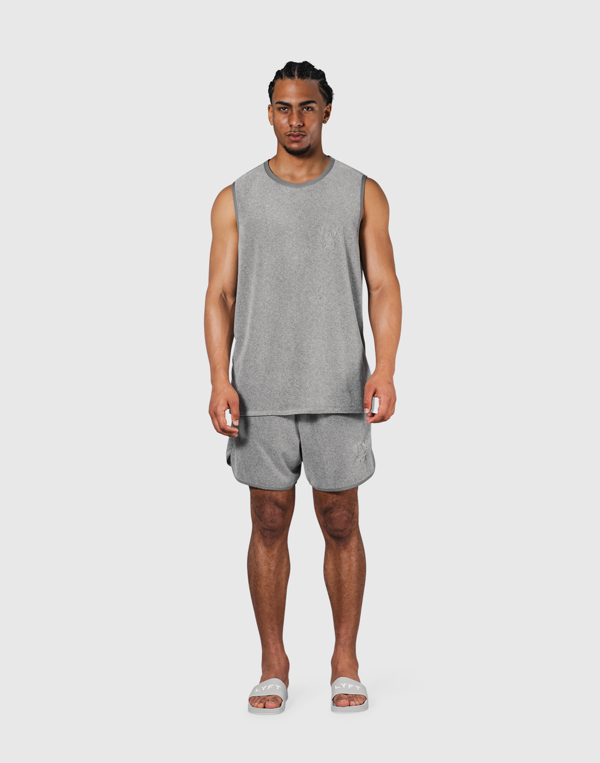 LÝS Logo Pile Tanktop - D.Grey