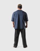 Vintage Emblem Extra Big T-Shirt - Navy