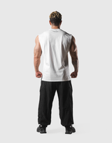 Fire Panther Graphic Vintage Tanktop - White