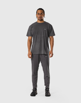 Stretch Nylon Wappen Vintage T-Shirt - D.Grey