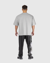Box Patch Stretch Big T-Shirt - Grey