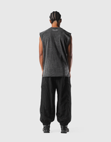 Fire Panther Graphic Vintage Tanktop - Black